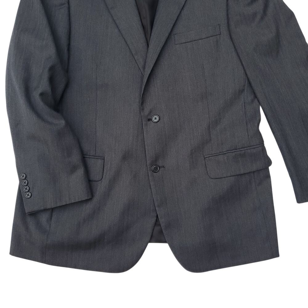 Jos A Bank Gray Wool Blazer Jacket Sport Coat Signature Gentleman Classic 44R - Picture 6 of 16